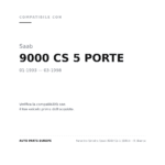Fanalino Sinistro Saab 9000 Cs 5 1995+ – P. Bianco compatibilità veicoli (Saab 9000 CS 5 PORTE (1993-1998))