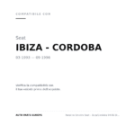 Fanalino Sinistro Seat – Ibiza/Cordoba 94-96 Bianco compatibilità veicoli (Seat IBIZA - CORDOBA (1993-1996))