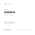 Fanalino Sinistro Toyota Avensis 1998-2000 – Bianco compatibilità veicoli (Toyota AVENSIS (1997-2000))