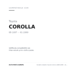 Rückleuchten Links Toyota Corolla 1998-1999 – Weiß compatibilità veicoli (Toyota COROLLA (1997-2000))