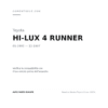 Fanalino Sinistro Toyota Hi-Lux 1992+ compatibilità veicoli (Toyota HI-LUX 4 RUNNER (1992-1997))