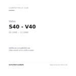 Fanalino Sinistro Volvo S 40 compatibilità veicoli (Volvo S40 - V40 (1998-2000))