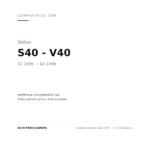 Fanalino Sinistro Volvo S 40 – - V 40 95 Bianco compatibilità veicoli (Volvo S40 - V40 (1996-1998))