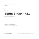 Faro Anteriore Destro BMW Serie 3 F30 - F31 2012-2014 – Bixeno A Led Parabola Nera C/Motore compatibilità veicoli (Bmw SERIE 3 F30 - F31 (2012-2015))