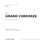 Scheinwerfer Rechts Chrysler Jeep Grand Cherokee 1993-2004 - Manuell compatibilità veicoli (Jeep GRAND CHEROKEE (1993-1998))