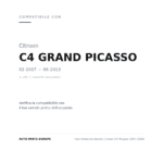 Scheinwerfer Rechts Citroen C4 Picasso 2007-2009 compatibilità veicoli (Citroen C4 GRAND PICASSO (2007-2013) · Citroen C4 PICASSO (2007-2010))