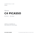 Faro Anteriore Destro Citroen C4 Picasso 2013+ compatibilità veicoli (Citroen C4 PICASSO (2013-2016))