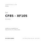 Scheinwerfer Rechts Daf Cf85 - Xf105 2009+ compatibilità veicoli (Daf CF85 - XF105 (2009+))