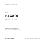 Faro Anteriore Destro FIAT Regata 83-89 compatibilità veicoli (Fiat REGATA (1983-1986))