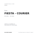 Faro Anteriore Destro Ford Fiesta 99' – Regolazione Elettrico compatibilità veicoli (Ford FIESTA - COURIER (1999-2002))