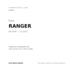Scheinwerfer Rechts Ford Ranger 2009-2011 compatibilità veicoli (Ford RANGER (2009-2011))