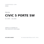 Faro Anteriore Destro Honda Civic 98' – 5 Porte Predisposizione Regolazione Elettrico compatibilità veicoli (Honda CIVIC 5 PORTE SW (1998-2001))