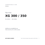 Faro Anteriore Destro Hyundai Xg 300 2001+ – / 350 Regolazione Manuale compatibilità veicoli (Hyundai XG 300 / 350 (2001-2004))