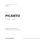 Faro Anteriore Destro KIA Picanto 2008-2010 compatibilità veicoli (Kia PICANTO (2008-2011))