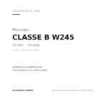Faro Anteriore Destro Mercedes Classe B 2005+ compatibilità veicoli (Mercedes CLASSE B W245 (2005-2008) · Mercedes CLASSE B W245 (2008-2011))