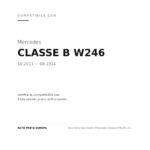 Faro Anteriore Destro Mercedes Classe B W246 2011-2013 compatibilità veicoli (Mercedes CLASSE B W246 (2011-2014))