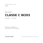 Faro Anteriore Destro Mercedes Classe C W203 compatibilità veicoli (Mercedes CLASSE C W203 (2000-2002))