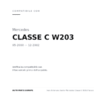 Faro Anteriore Destro Mercedes Classe C W203 Xenon compatibilità veicoli (Mercedes CLASSE C W203 (2000-2002))