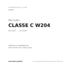 Faro Anteriore Destro Mercedes Classe C W204 2006+ – Xenon Con Motore Elettrico compatibilità veicoli (Mercedes CLASSE C W204 (2007-2010))