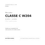 Faro Anteriore Destro Mercedes Classe C W204 Berlina - Coupe' 2011+ - Parabola Nera compatibilità veicoli (Mercedes CLASSE C W204 (2011-2013) · Mercedes CLASSE C W204 COUPE (2011+))