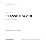 Faro Vorne Destro Mercedes Classe "E" (W210) – 95/99 compatibilità veicoli (Mercedes CLASSE E W210 (1995-1999))