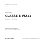 Faro Anteriore Destro Mercedes Classe E W211 compatibilità veicoli (Mercedes CLASSE E W211 (2002-2006))