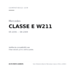 Faro Anteriore Destro Mercedes Classe E W211 2006+ compatibilità veicoli (Mercedes CLASSE E W211 (2006-2009))