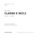 Faro Anteriore Destro Mercedes Classe E W211 Xenon compatibilità veicoli (Mercedes CLASSE E W211 (2002-2006))