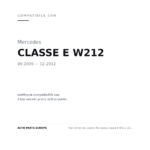 Faro Anteriore Destro Mercedes Classe E W212 2009-2012 compatibilità veicoli (Mercedes CLASSE E W212 (2009-2012))