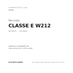 Faro Anteriore Destro Mercedes Classe E W212 2013+ compatibilità veicoli (Mercedes CLASSE E W212 (2013-2015))