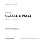Faro Anteriore Destro Mercedes Classe E W213 2016-2019 compatibilità veicoli (Mercedes CLASSE E W213 (2016-2020))