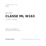 Faro Anteriore Destro Mercedes Classe Ml W163 1998+ compatibilità veicoli (Mercedes CLASSE ML W163 (1998-2002))