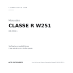 Faro Anteriore Destro Mercedes Classe R W251 2010+ compatibilità veicoli (Mercedes CLASSE R W251 (2010+))