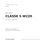 Faro Anteriore Destro Mercedes Classe S W220 2003+ – Xenon 3 Connettori compatibilità veicoli (Mercedes CLASSE S W220 (2002-2005))