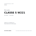 Faro Anteriore Destro Mercedes Classe S W221 2005+ compatibilità veicoli (Mercedes CLASSE S W221 (2005-2009))