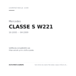 Faro Anteriore Destro Mercedes Classe S W221 2005+ – Xenon (D1S-H7) C/Motore compatibilità veicoli (Mercedes CLASSE S W221 (2005-2009))