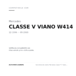 Faro Anteriore Destro Mercedes Classe "V" Viano W414 1996+ compatibilità veicoli (Mercedes CLASSE V VIANO W414 (1996-2003))