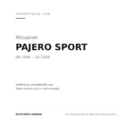 Scheinwerfer Rechts Mitsubishi Pajero Sport 2000-2003 compatibilità veicoli (Mitsubishi PAJERO SPORT (1998-2009))