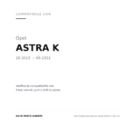 Scheinwerfer Rechts Opel Astra K 2015+ compatibilità veicoli (Opel ASTRA K (2015-2021))