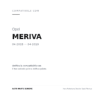 Faro Anteriore Destro Opel Meriva compatibilità veicoli (Opel MERIVA (2003-2010))