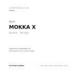 Scheinwerfer Rechts Opel Mokka X 2016+ compatibilità veicoli (Opel MOKKA X (2016-2020))