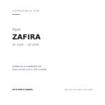 Scheinwerfer Rechts Opel Zafira compatibilità veicoli (Opel ZAFIRA (1999-2003))