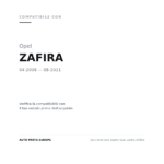 Scheinwerfer Rechts Opel Zafira 2008+ compatibilità veicoli (Opel ZAFIRA (2008-2011))