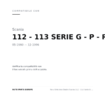 Faro Anteriore Destro Scania 112 - 113 Serie G - P - R - T 1980+ compatibilità veicoli (Scania 112 - 113 SERIE G - P - R - T (1980-1996))