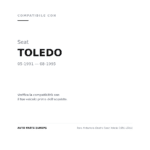 Faro Anteriore Destro Seat Toledo 1991-2012 compatibilità veicoli (Seat TOLEDO (1991-1995))