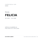 Faro Anteriore Destro Skoda Felicia – 95. compatibilità veicoli (Skoda FELICIA (1994-1998))