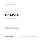 Faro Anteriore Destro Skoda Octavia 2009-2012 - Parabola Nera compatibilità veicoli (Skoda OCTAVIA (2009-2013))