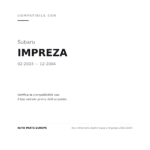 Faro Anteriore Destro Subaru Impreza 2003-2004 compatibilità veicoli (Subaru IMPREZA (2003-2004))