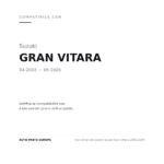 Faro Anteriore Destro Suzuki Gran Vitara 2003-2004 compatibilità veicoli (Suzuki GRAN VITARA (2003-2005))