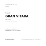 Scheinwerfer Rechts Suzuki Gran Vitara 2005+ – 3-Türer Modell 1.6 compatibilità veicoli (Suzuki GRAN VITARA (2009+) · Suzuki GRAN VITARA (2005-2009))
